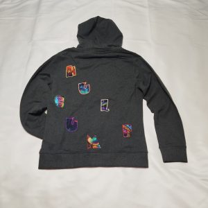 MASK & LETTERS ZIP Hoodie – Bild 2