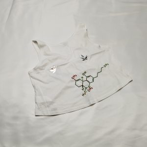 Leaf & Face Crop Top – Bild 2