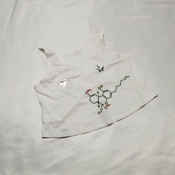 Leaf & Face Crop Top