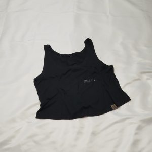 Black Leaf Crop Top