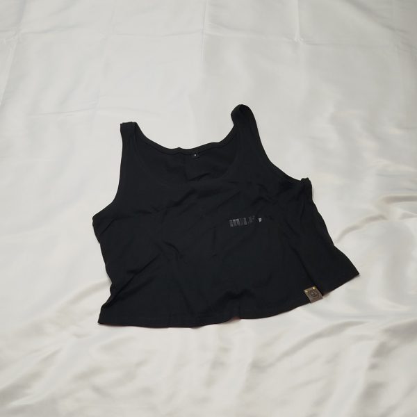 Black Leaf Crop Top
